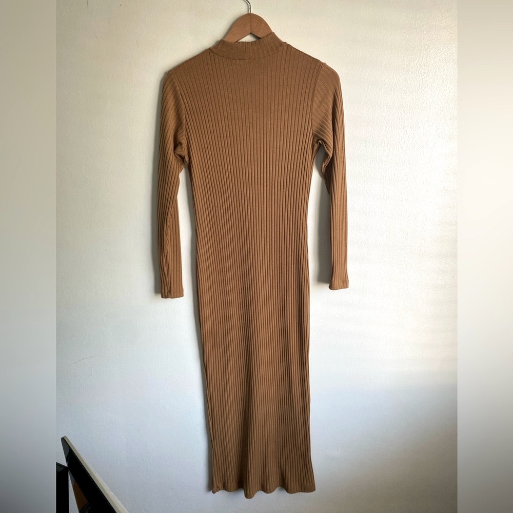 ASOS Camel Ribbed Knit Top - Picture 3 of 3